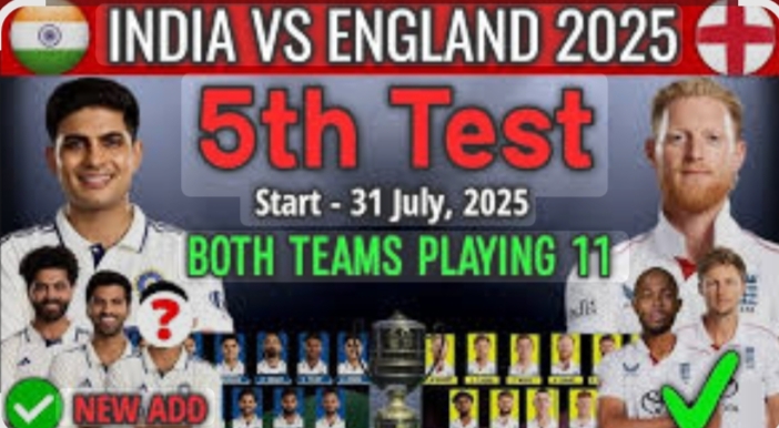 England vs India 5th Test: High-Stakes Finale at The Oval featured image